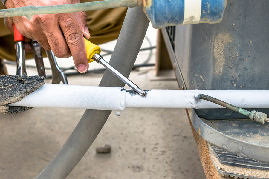 Ice and cold pipe of central air conditioning cooling system