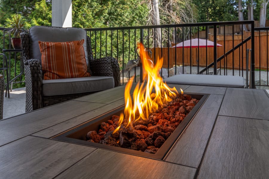 gas line installation for outdoor fireplace